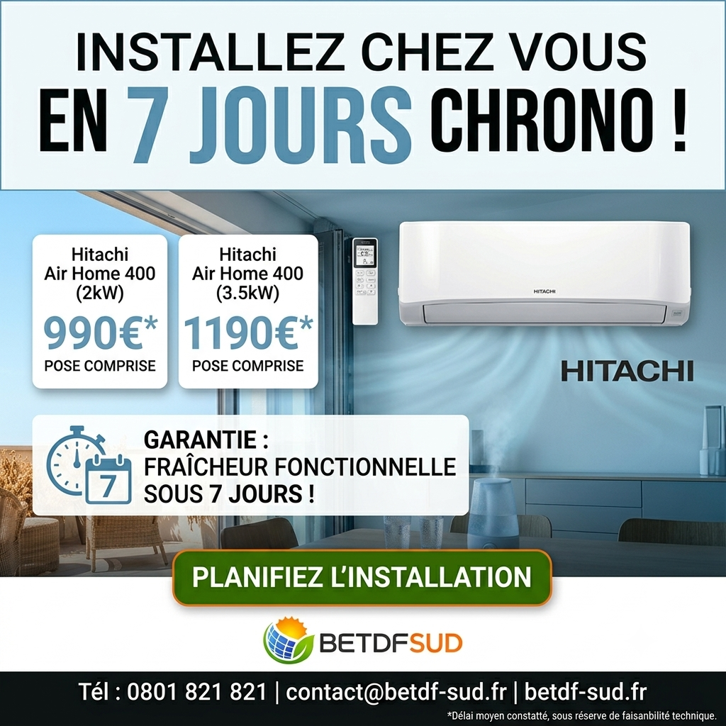 Offre Flash Climatisation Hitachi